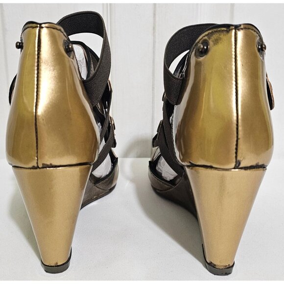 Wonder Woman Cosplay Boots Size 6 Red Gold Wedge Shoes Justice League Costume - Picture 8 of 9